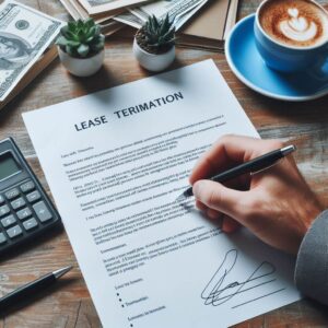 signing a lease termination letter